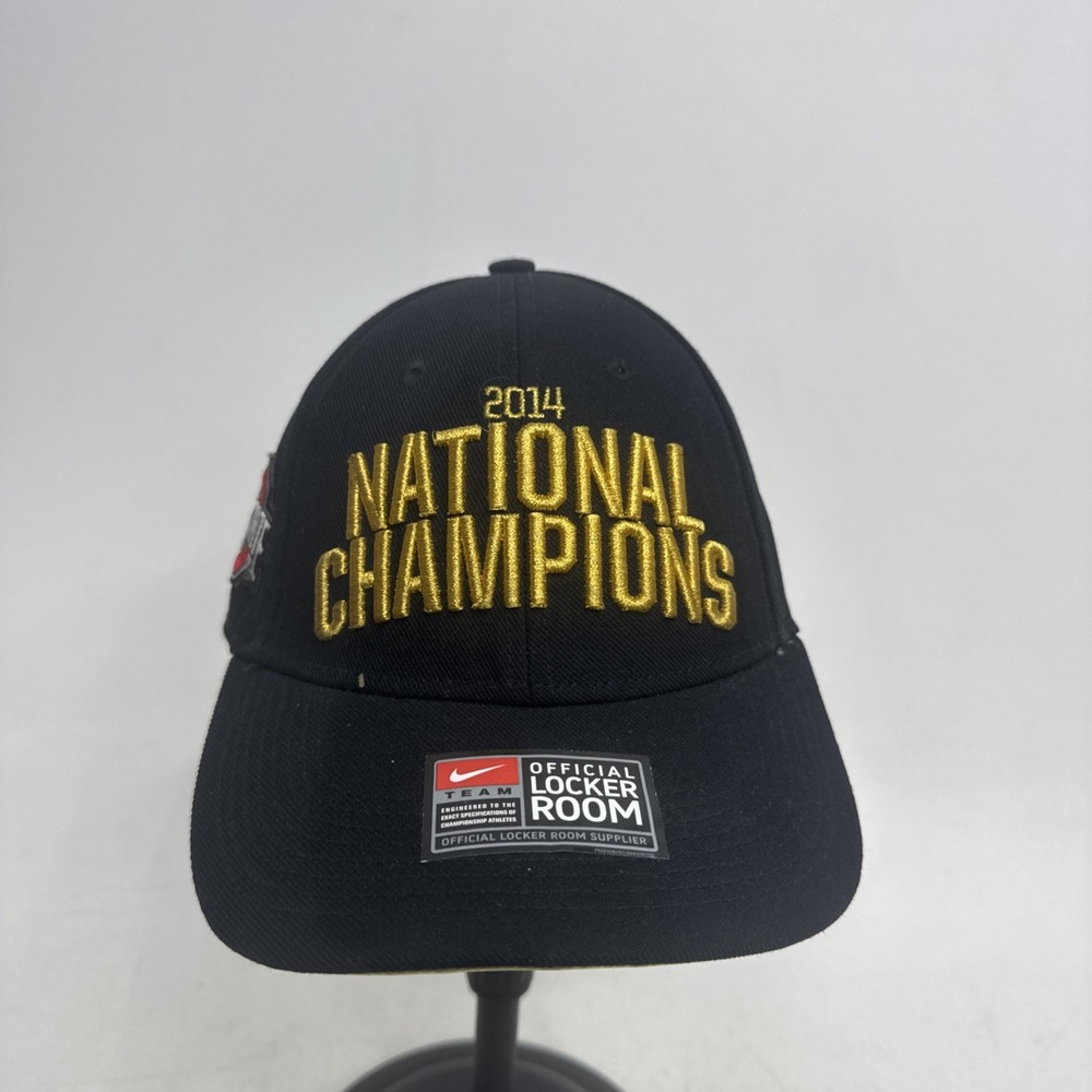 Nike 2014 Ohio State Buckeyes National Champions Locker Room Strapback Hat Gold
